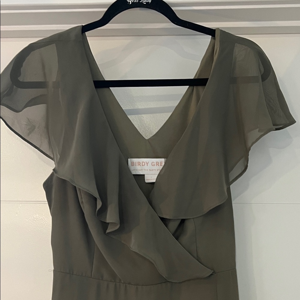 Birdy Grey Jackson Ruffle Dress in Thyme